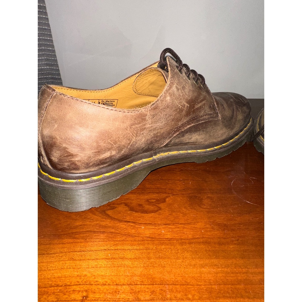 Dr. Martens 1561 Men's Low Cut Boots Size 11 Brown Heritage England Made Shoes - Picture 5 of 9
